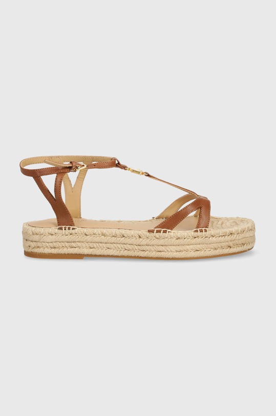 Kožne sandale Lauren Ralph Lauren Payton 802927966001.270 smeđa SS24