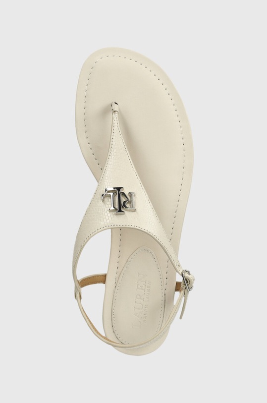 Δερμάτινα σανδάλια Lauren Ralph Lauren Ellington μπεζ 802935549002.100