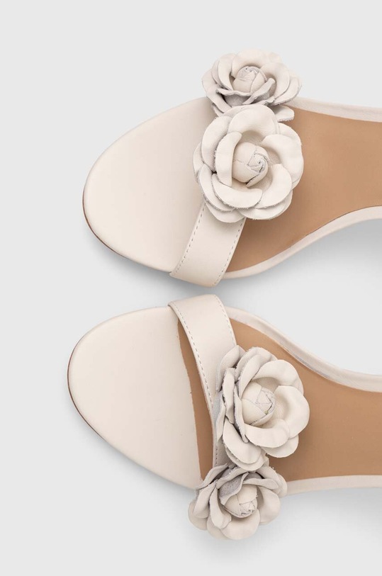 Lauren Ralph Lauren sandały skórzane Allie biały 802935571005.100