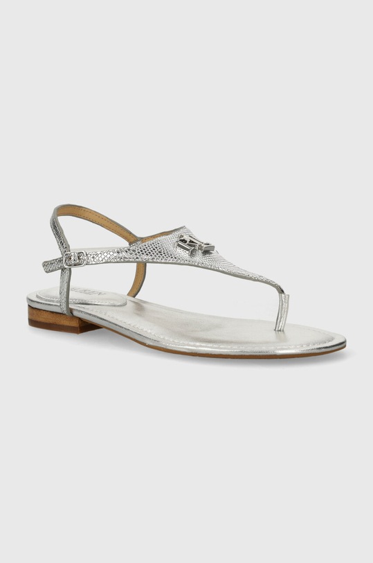Lauren Ralph Lauren sandały Ellington płaski srebrny 802940018001.040