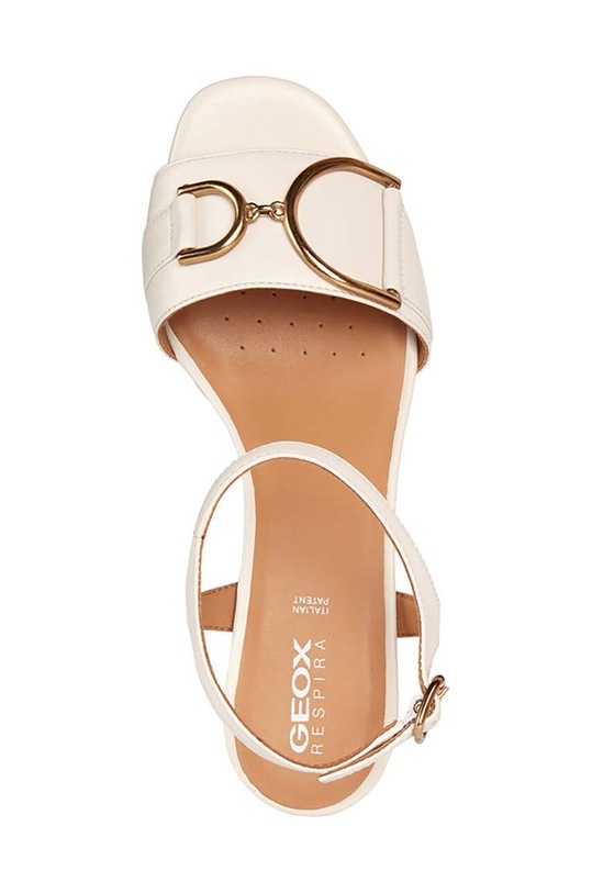Kožené sandále Geox D NEW ERAKLIA 50 D35RNB.000TU.C1002 béžová