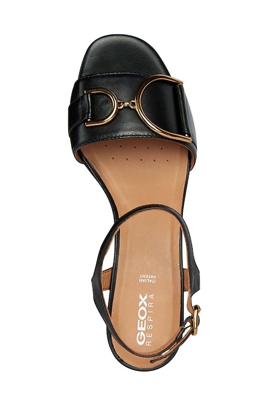 Kožené sandále Geox D NEW ERAKLIA 50 D35RNB.000TU.C9999 čierna