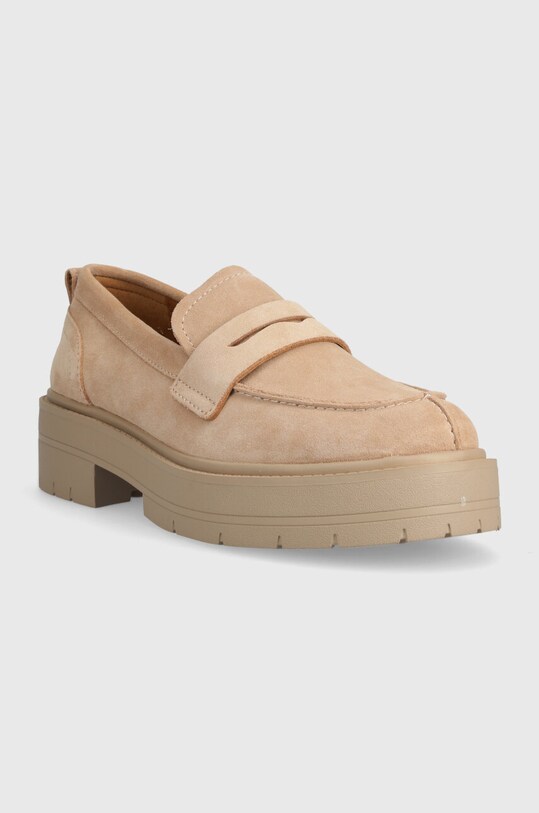 Geox mocasini din piele intoarsa D SPHERICA EC7 D36VDI.00022.C8191 bej SS24