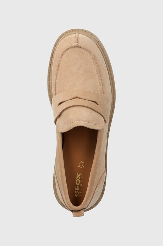 Geox mocasini din piele intoarsa D SPHERICA EC7 bej D36VDI.00022.C8191