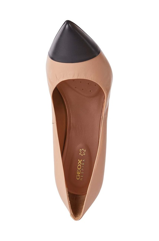 Δερμάτινες γόβες Geox D FAVIOLA D458UC.000TU.C9321 μπεζ