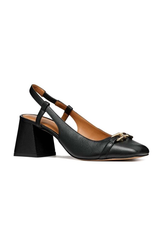 Geox pantofi de piele D CORONILLA D45D1A.00046.C9999 negru SS24
