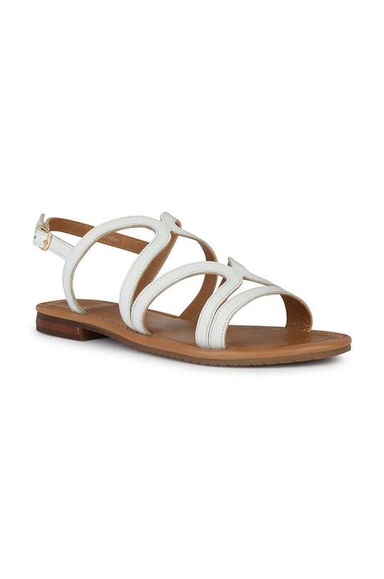 Kožené sandále Geox D SOZY S D45LXY.0001J.C1000 biela SS24