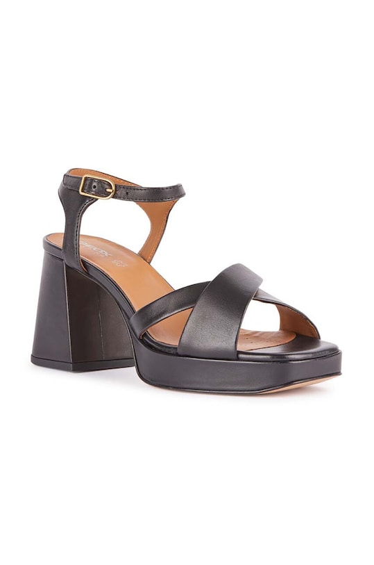 Kožené sandály Geox D SOLEDEA D45RHB.00043.C9999 černá SS24