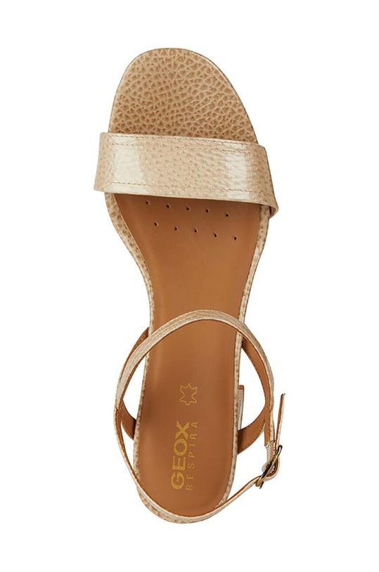 Geox sandale de piele D NEW ERAKLIA 50 D45RNB.000FM.C8191 bej