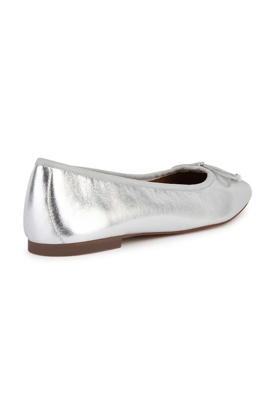 Încălțăminte Geox balerini de piele D MARSILEA D45W6A.0Y211.C1007 argintiu