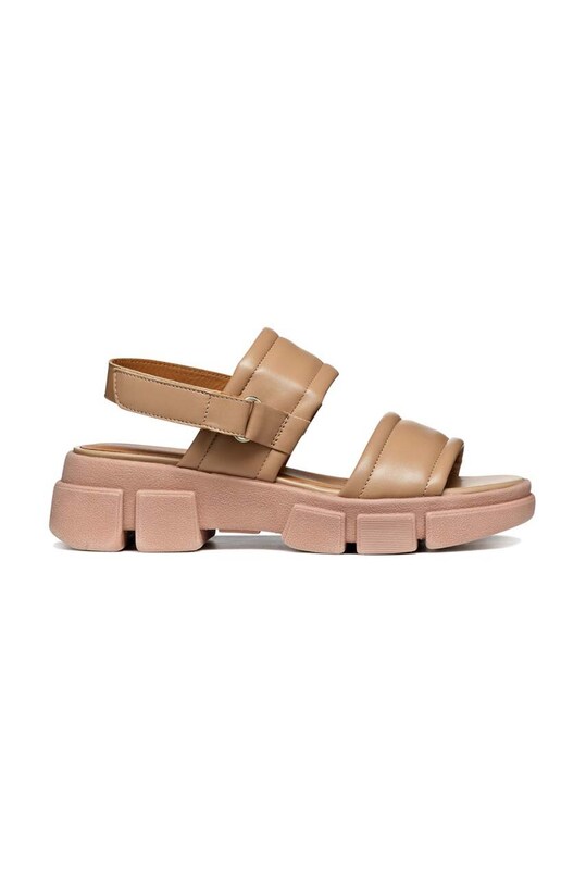 Geox sandali in pelle D LISBONA pelle fiore beige D45PSA.000TU.C8191