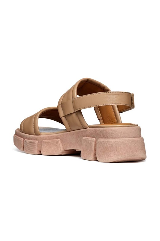 Kožené sandále Geox D LISBONA béžová D45PSA.000TU.C8191