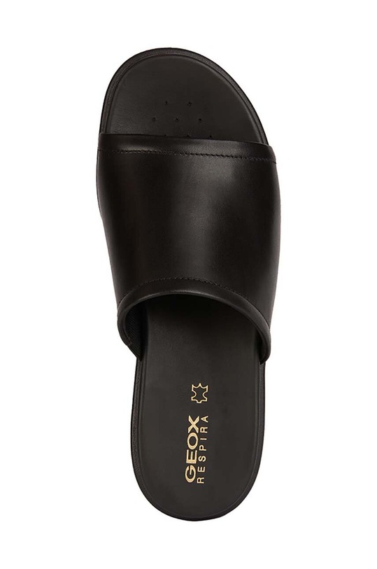 Kožené šľapky Geox D XAND 2.2S D45M1C.00043.C9999 čierna