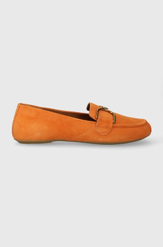Semišové mokasíny Geox D PALMARIA semišová koža oranžová D45MUJ.00021.C2008