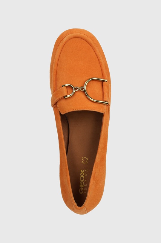 Geox mocasini din piele intoarsa D PALMARIA portocaliu D45MUJ.00021.C2008