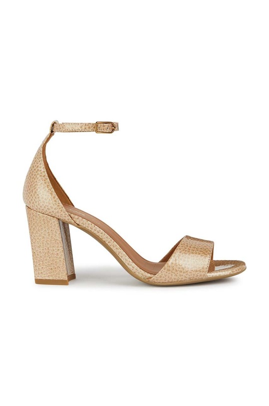 Geox sandali in pelle D NEW ERAKLIA 80 pelle fiore beige D35RPA.000FM.C8191