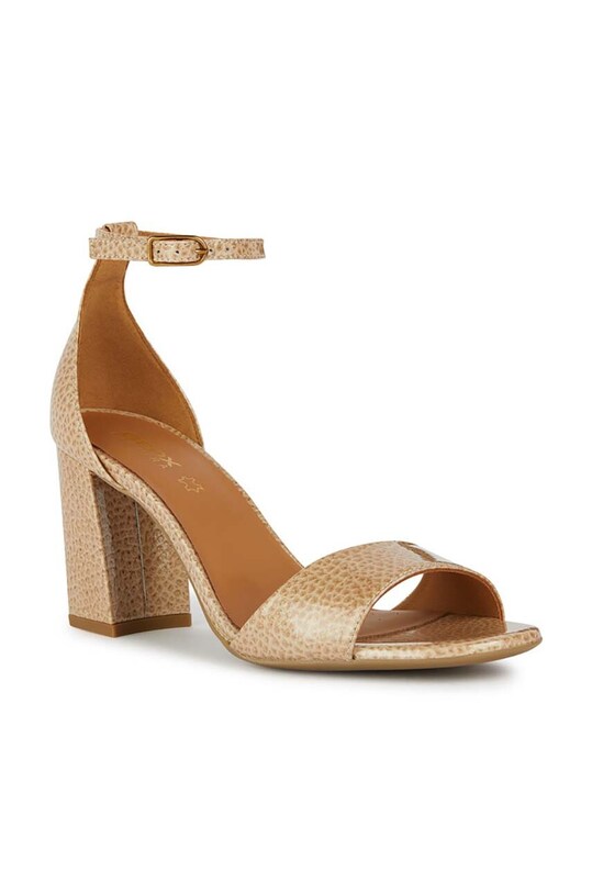 Geox sandale de piele D NEW ERAKLIA 80 D35RPA.000FM.C8191 bej SS24
