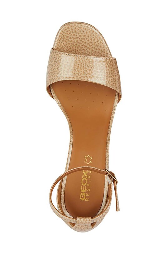 Geox sandale de piele D NEW ERAKLIA 80 D35RPA.000FM.C8191 bej