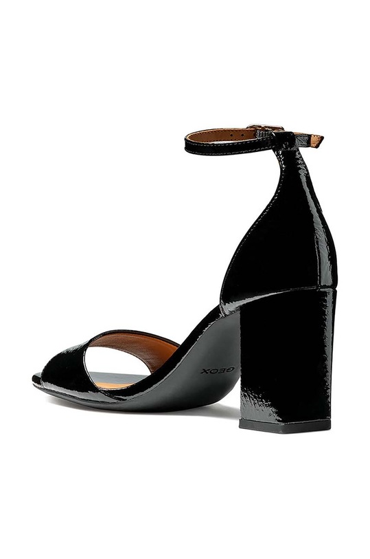 Geox sandale de piele D NEW ERAKLIA 80 negru D35RPA.000FM.C9999