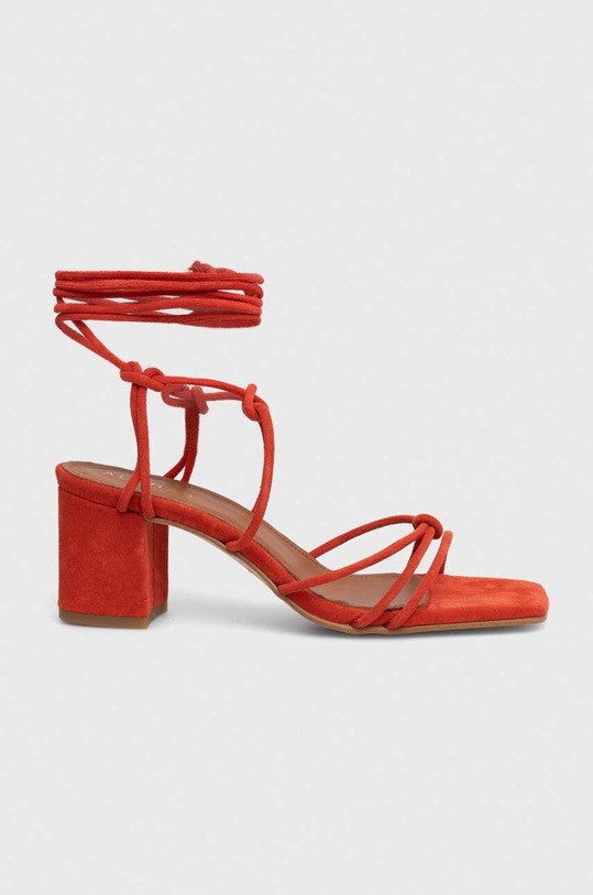 Semišové sandále Alohas Paloma semišová koža oranžová S00083.19