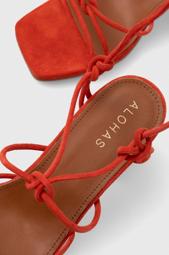 Semišové sandále Alohas Paloma S00083.19 oranžová
