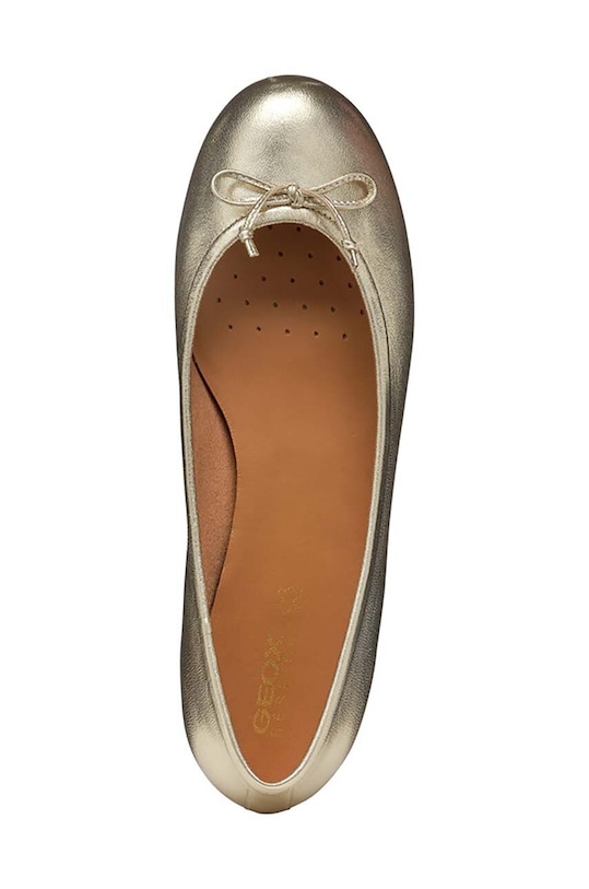 Kožené balerínky Geox D PALMARIA D25MUB.000Y2.C2012 zlatá