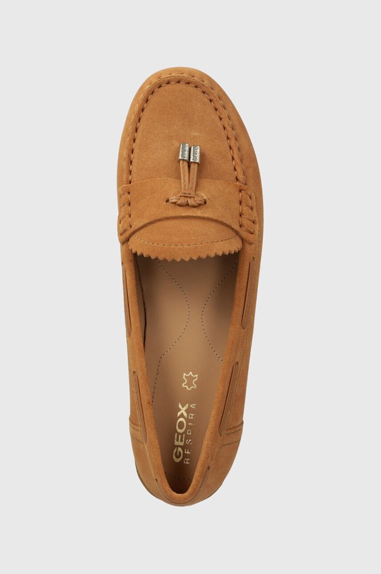 Semišové mokasíny Geox D VEGA MOC hnědá D35DNA.00022.C6001