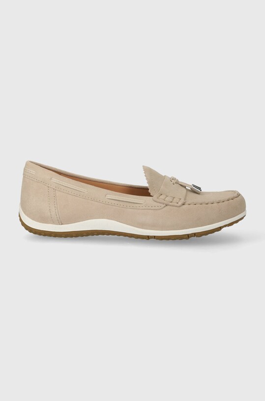Geox mocasini din piele intoarsa D VEGA MOC piele întoarsă bej D35DNA.00022.C6738