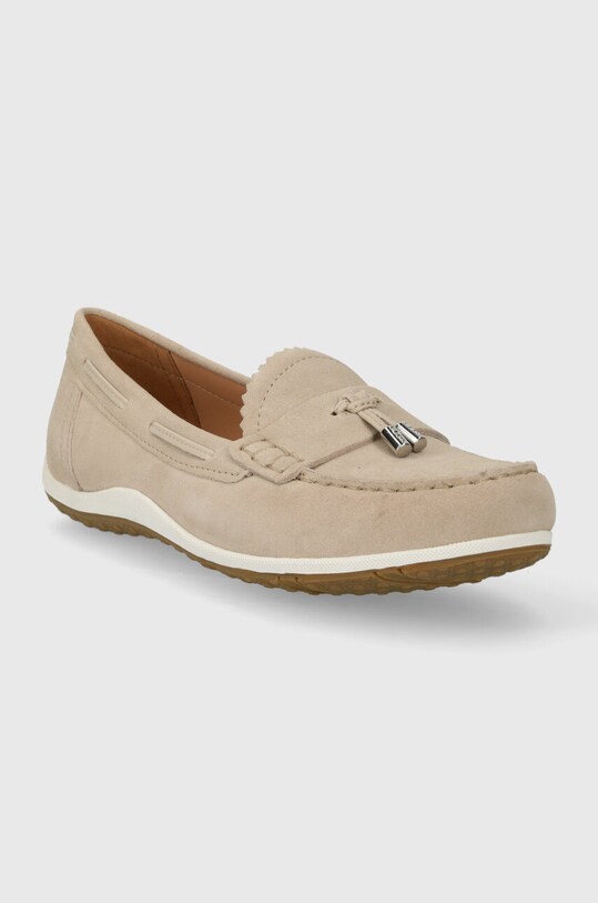 Geox mocasini din piele intoarsa D VEGA MOC D35DNA.00022.C6738 bej SS24
