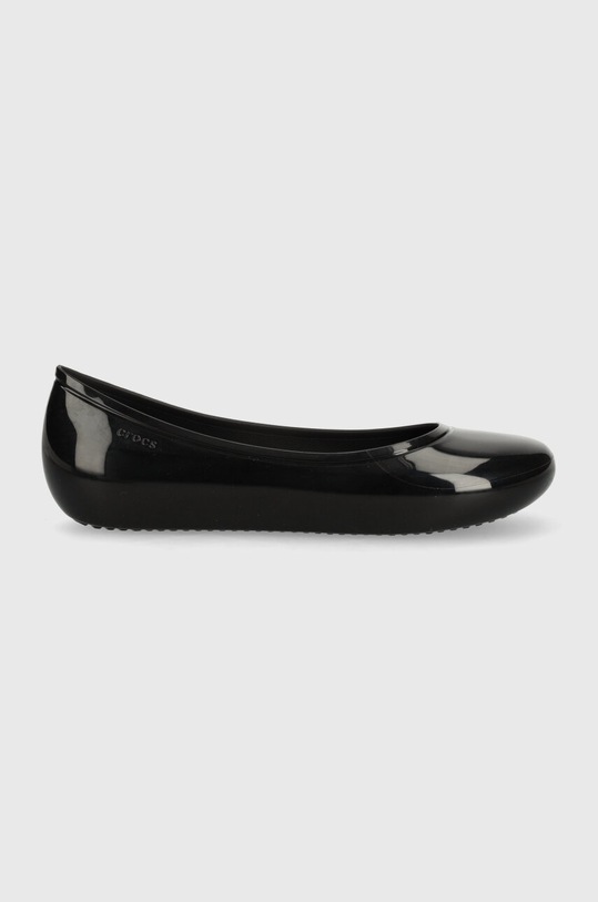Crocs baleriny Brooklyn High Shine Flat 209661.001 czarny SS24