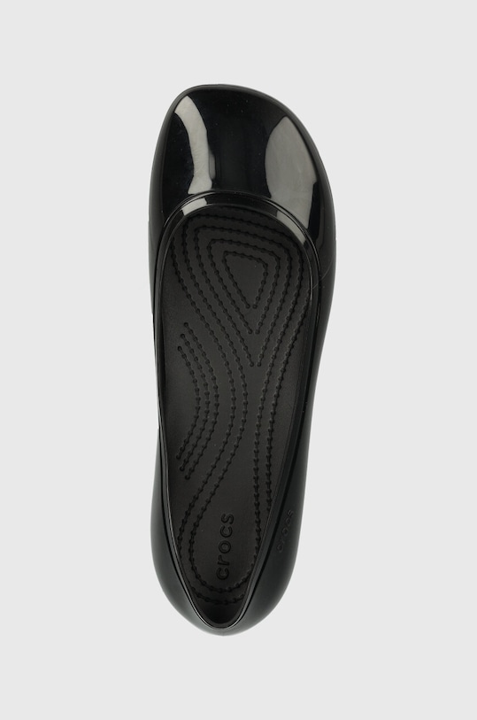 Crocs baleriny Brooklyn High Shine Flat czarny 209661.001