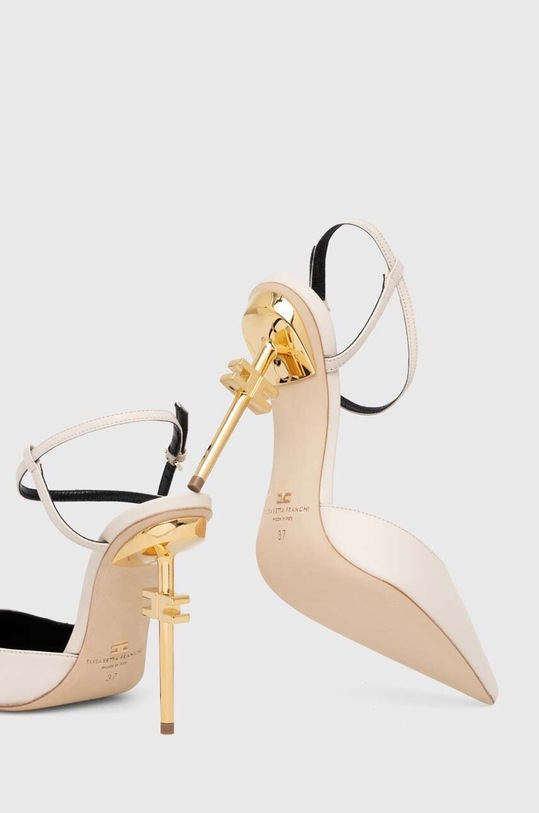 Elisabetta Franchi stilettos de piele SA37B41E2.193 bej SS24