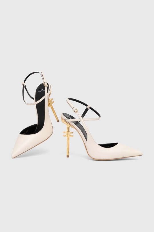 Elisabetta Franchi stilettos de piele bej SA37B41E2.193