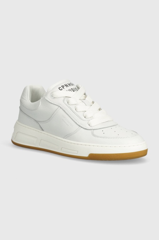 Kožené sneakers boty Copenhagen CPH214 plochá bílá CPH214
