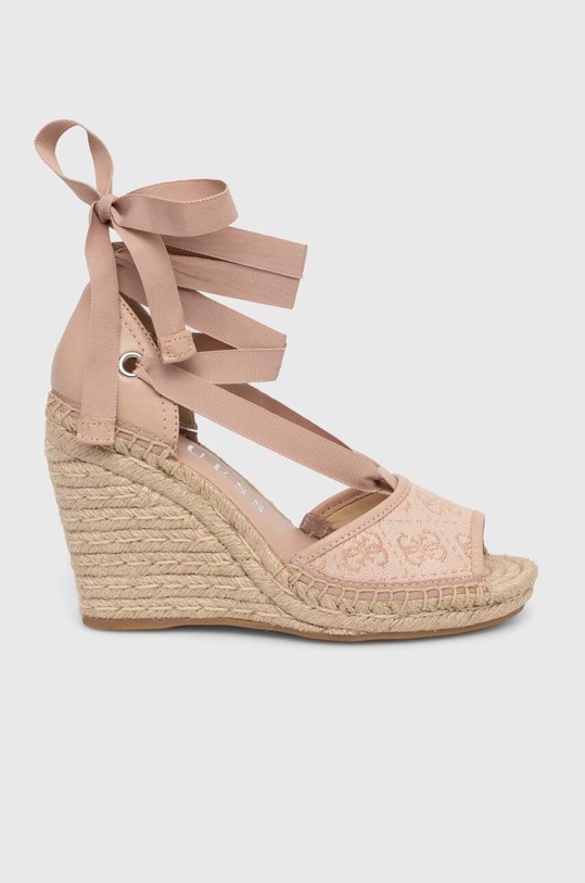 Еспадрилі Guess DIANDRA лицьова шкіра бежевий FLGDIR.FAL04.BLUSH