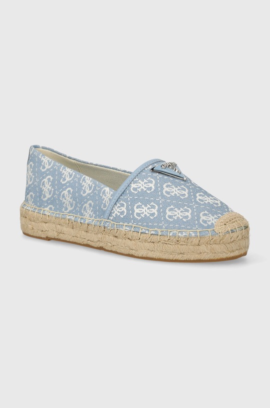 Guess espadryle JOLANDE tekstylny niebieski FLGJDE.FAL14.BLUE