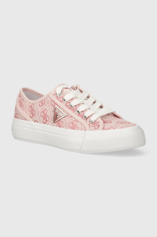 Guess tenisówki JELEXA syntetyczny różowy FLGJEA.FAL12.PINK