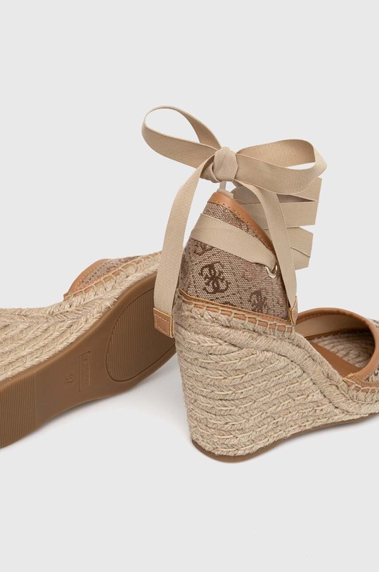 Obuwie Guess espadryle RADLY FLGRAD.FAL04.BEIBR brązowy