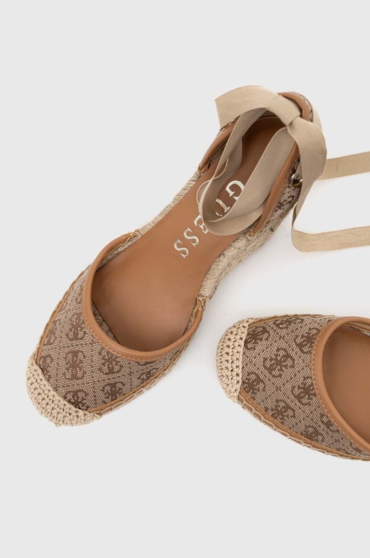 Guess espadryle RADLY brązowy FLGRAD.FAL04.BEIBR