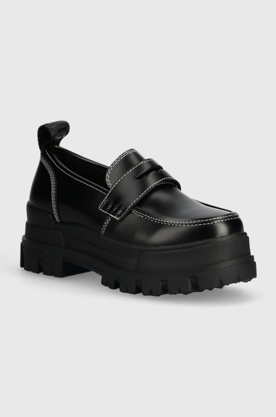 Μοκασίνια Buffalo Aspha Loafer ίσια πλατφόρμα μαύρο 1622439.BLK