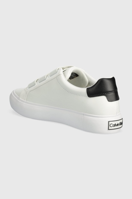 Παπούτσια Δερμάτινα αθλητικά παπούτσια Calvin Klein VULCANIZED SLIP ON VELCRO LTH HW0HW01909 λευκό
