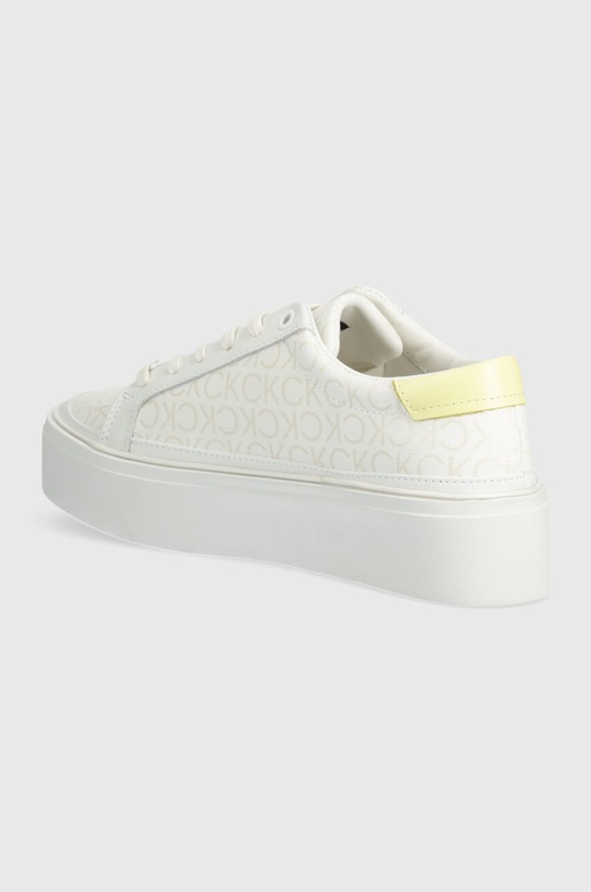 Obuv Tenisky Calvin Klein FLATFORM CUP LACE UP EPI MONO HW0HW01911 biela