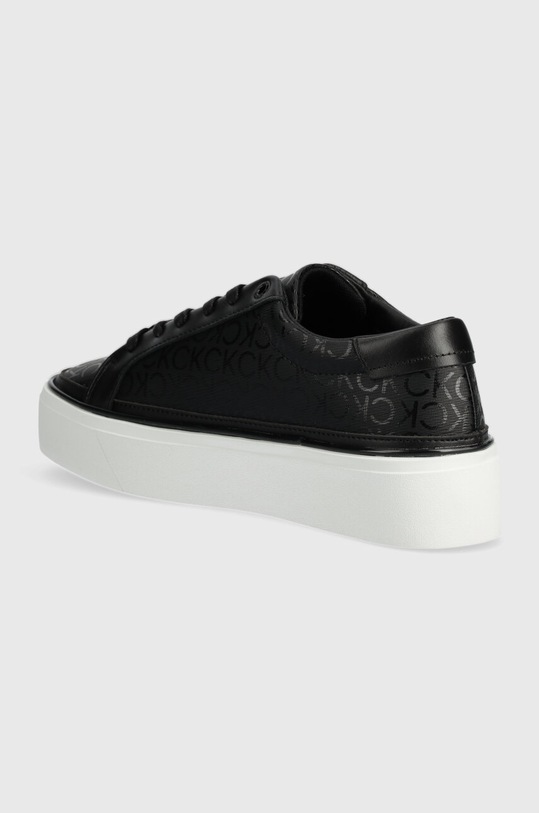Boty Tenisky Calvin Klein FLATFORM CUP LACE UP EPI MONO HW0HW01911 černá