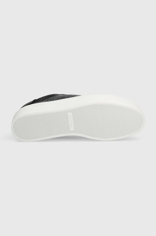 Tenisky Calvin Klein FLATFORM CUP LACE UP EPI MONO HW0HW01911 černá
