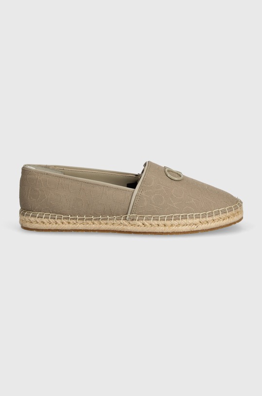 Espadrile Calvin Klein ESPADRILLE RELOCK MONOCQ HW0HW01916 bež SS24