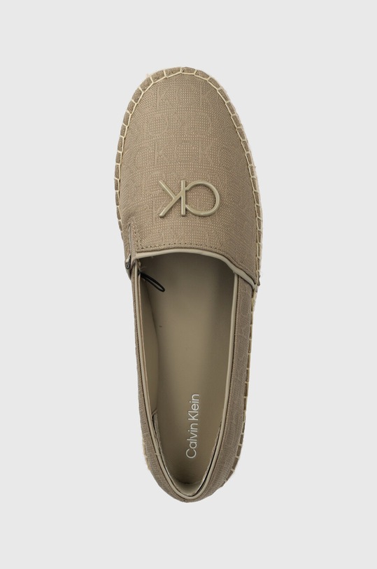 Espadrile Calvin Klein ESPADRILLE RELOCK MONOCQ bež HW0HW01916