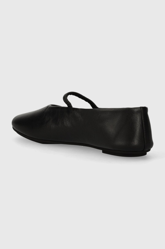 Boty Kožené baleríny Calvin Klein BALLERINA W/STRAP LTH HW0HW01920 černá
