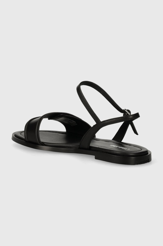 Обувь Кожаные сандалии Calvin Klein FLAT SANDAL RELOCK LTH HW0HW01942 чёрный