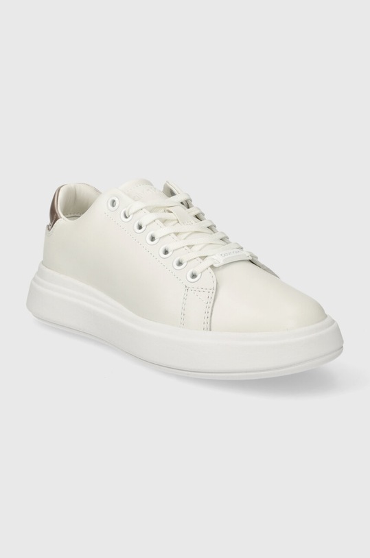 Шкіряні кросівки Calvin Klein CUPSOLE LACE UP LEATHER HW0HW01987 білий SS24