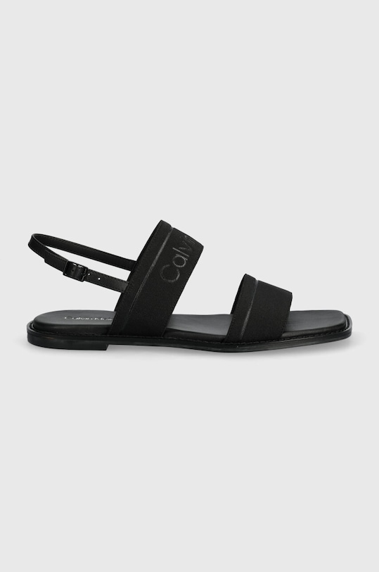 Sandále Calvin Klein FLAT SANDAL HE HW0HW01990 čierna SS24